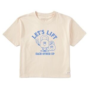 Women's Lift Each other Up Short Sleeve Crusher Boxy Tee